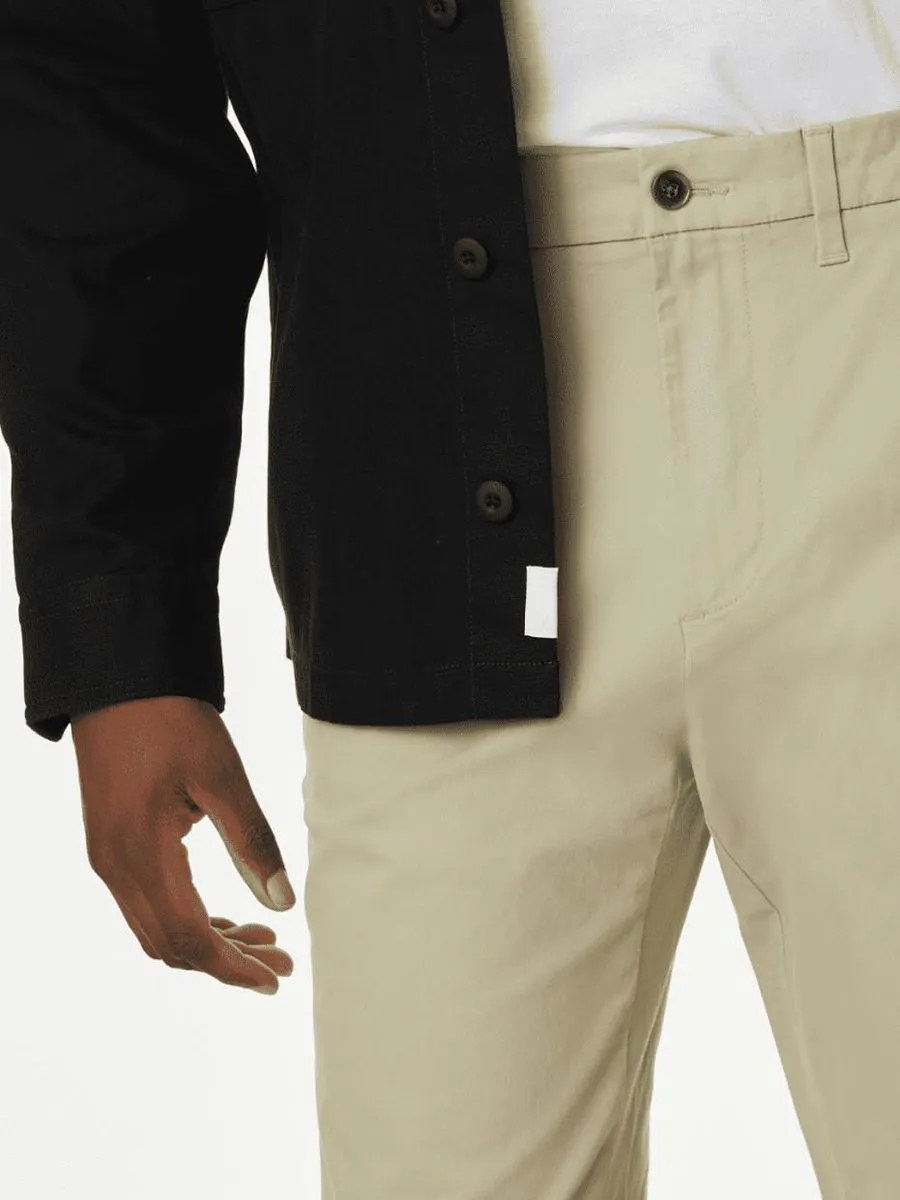 MARKS & SPENCER Men Chinos Regular Fit Stretch Sp_Sandstone