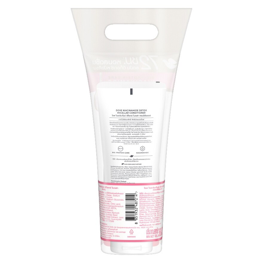 Dove Micellar Niacinamide Detox Shampoo 360 Ml.+ Conditioner 330 Ml.