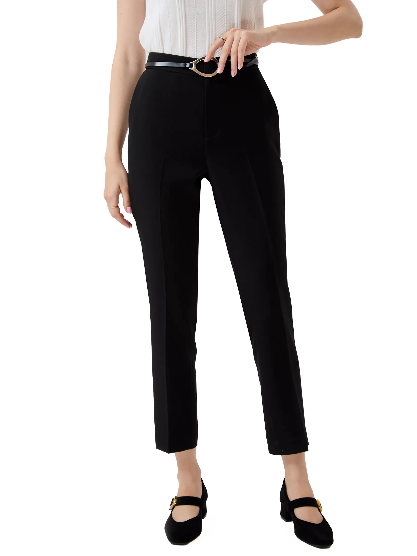 ESPADA Slim Trousers Woman Black