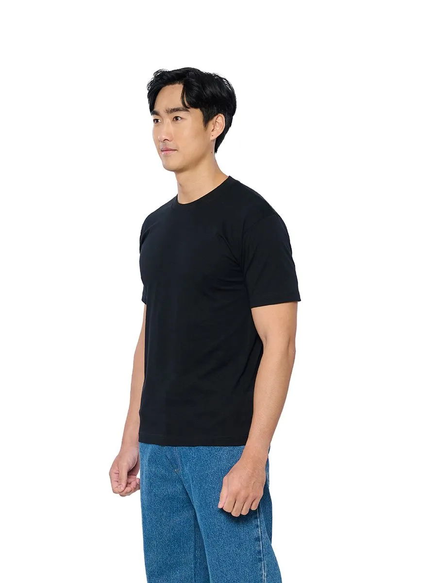 DOUBLE GOOSE Double goose black classic crew neck T-shirt