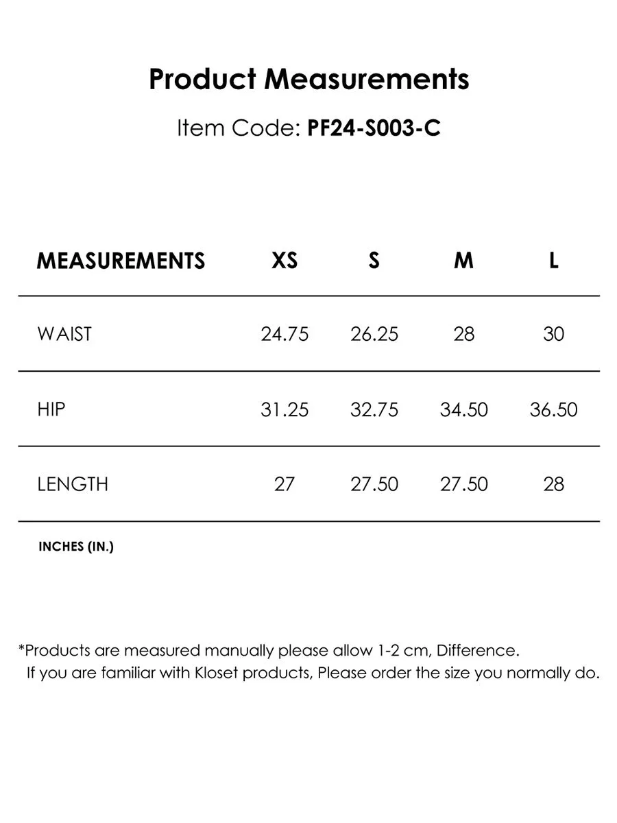 KLOSET (PF24) Women Knit Pencil Skirt Cream