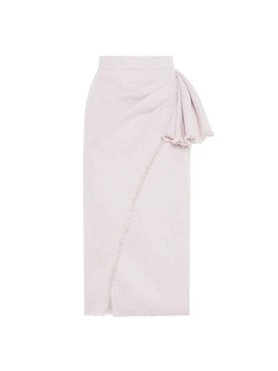 ASAVA ( SS24 )Everly Ruffle Women Midi Skirt Blush