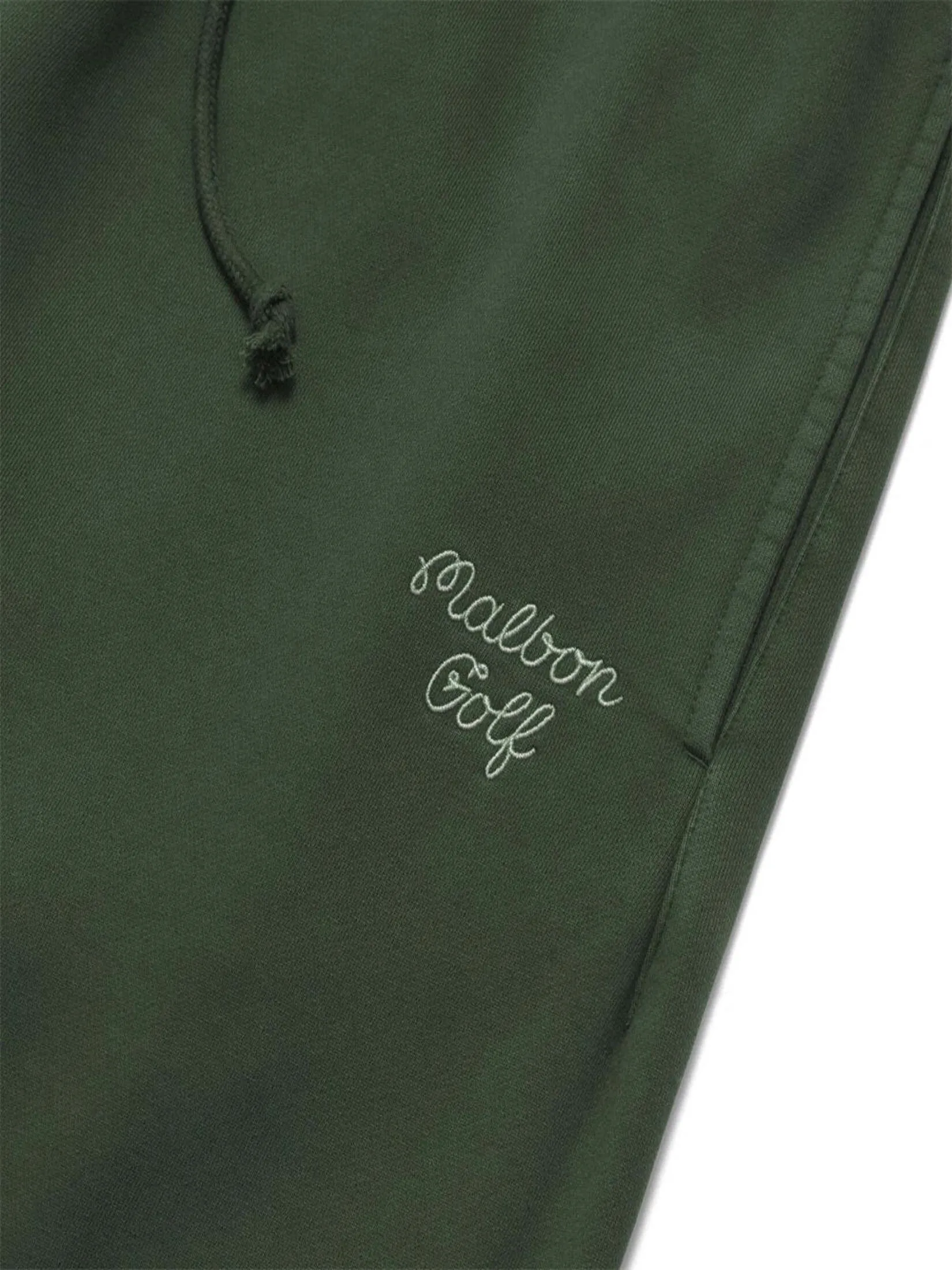 MALBON GOLF GOLF SCRIPT SWEATPANT IN HUNTER GREEN