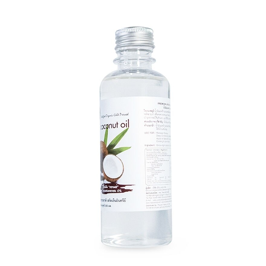 i-nature Extra Virgin Coconut oil  Organic cold press 100     ( 250 ml.)