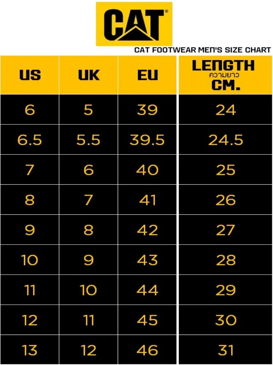 CATERPILLAR BLACK Men's OUTLINE Steel Toe Work Boot