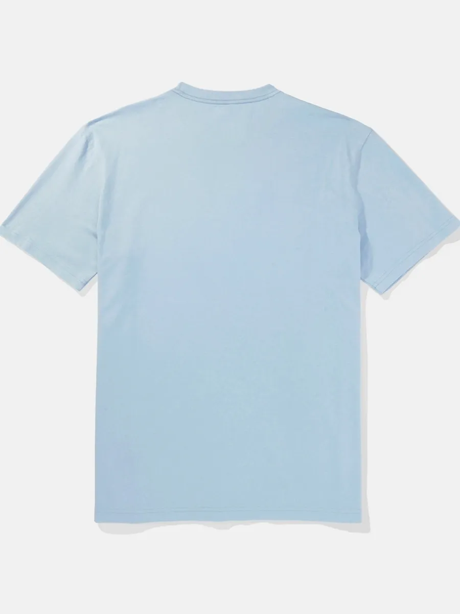 AMERICAN EAGLE MEN G SS SP2 SET IN TEE- PC DYE + SERIOUSLY SOFT WASH 400 BLUE