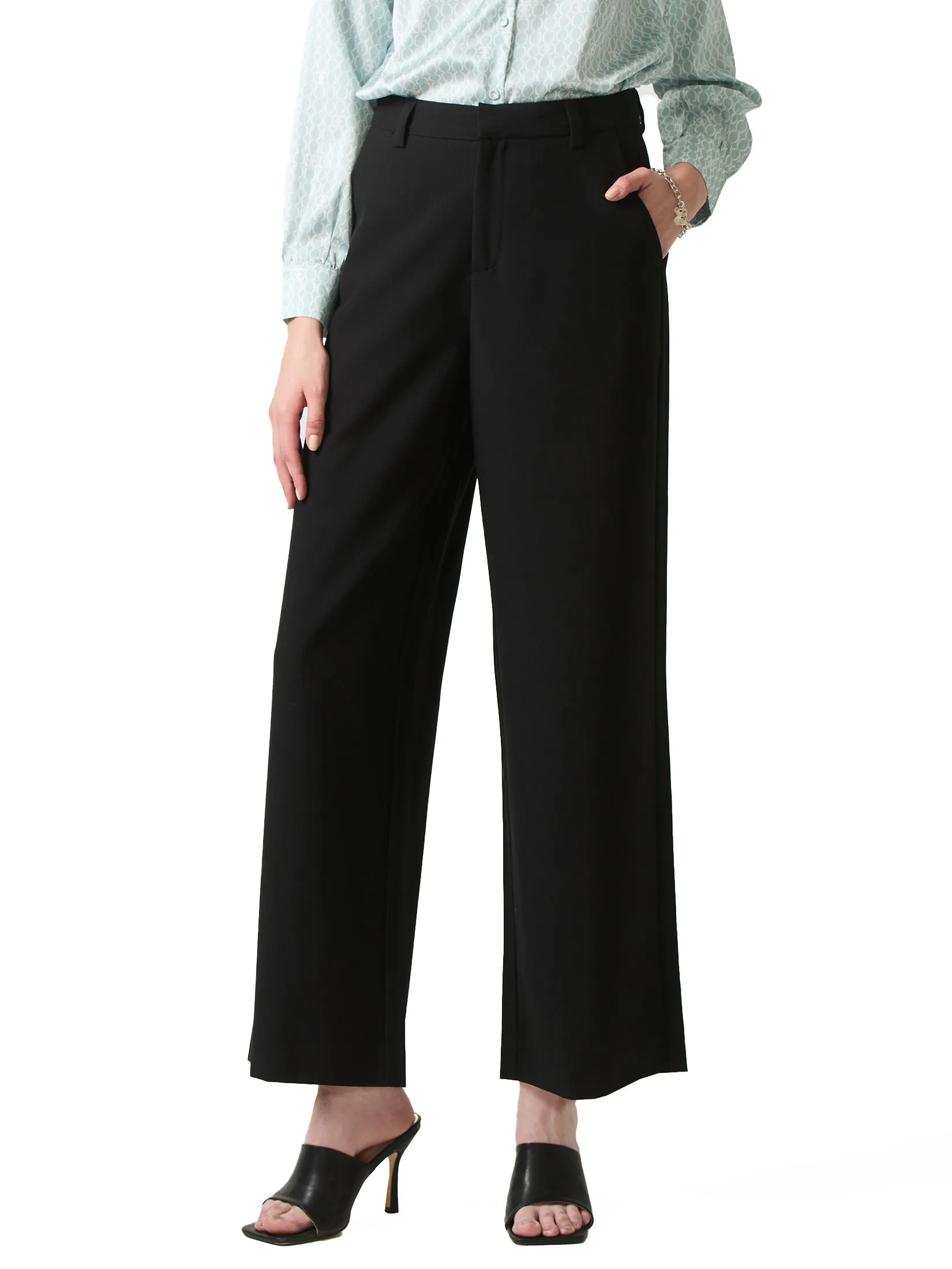 ESPADA Wide Leg Trousers  Women Black