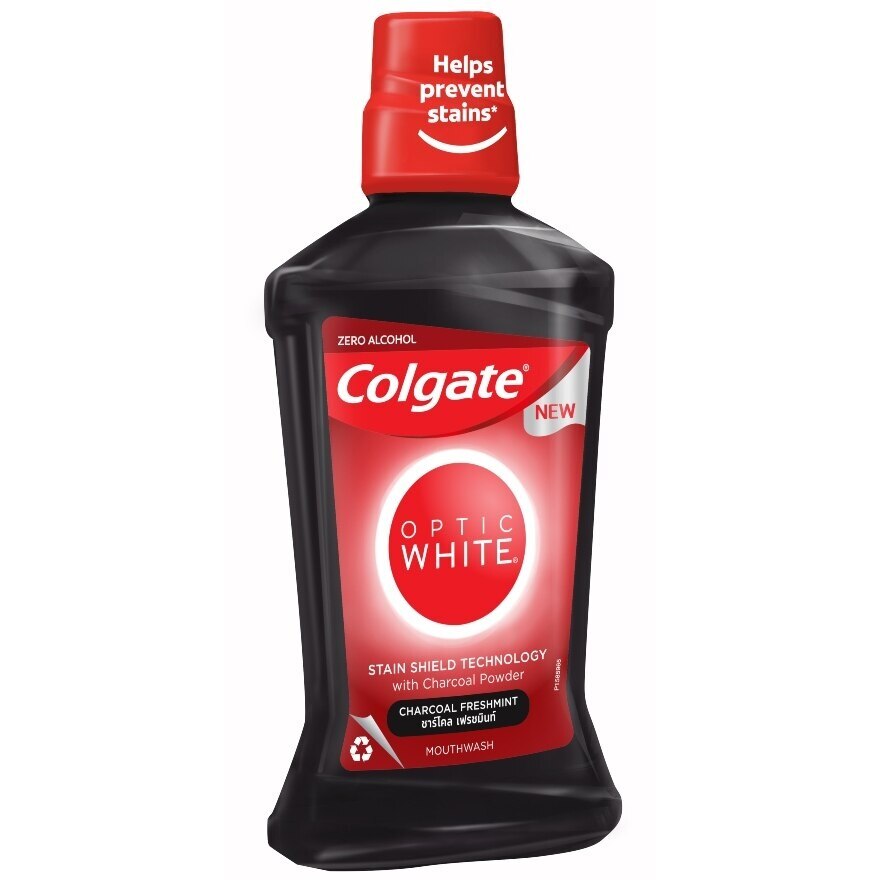 Colgate Optic White Mouthwash Charcoal Freshmint 500 Ml.