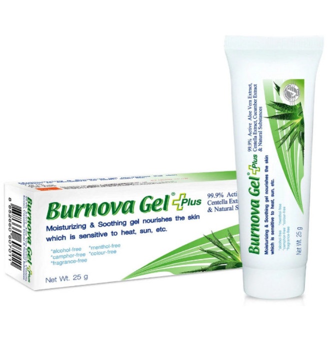 Увлажняющий гель для лица и тела с алоэ вера и огурцом Burnova Gel 70 гр