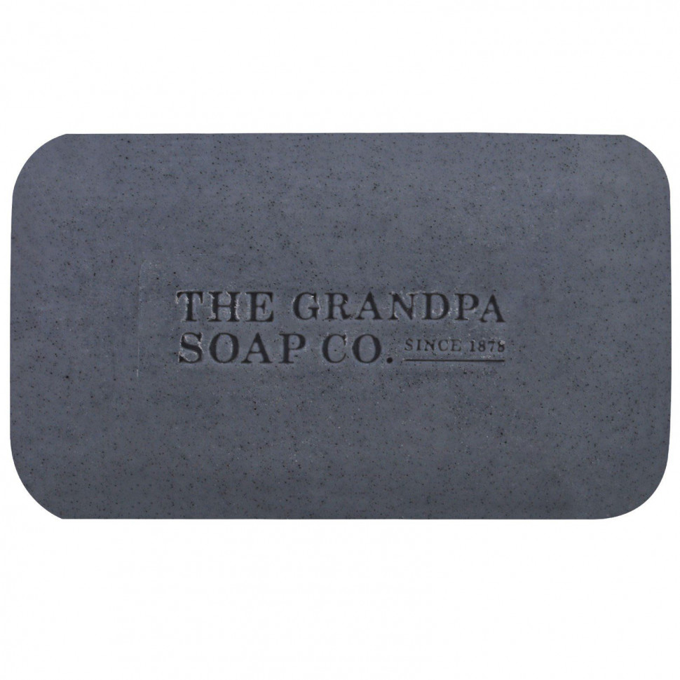 The Grandpa Soap Co., Кусковое мыло для лица и для тела, антитоксичное, с древесным углем, 4,25 унции (120г)