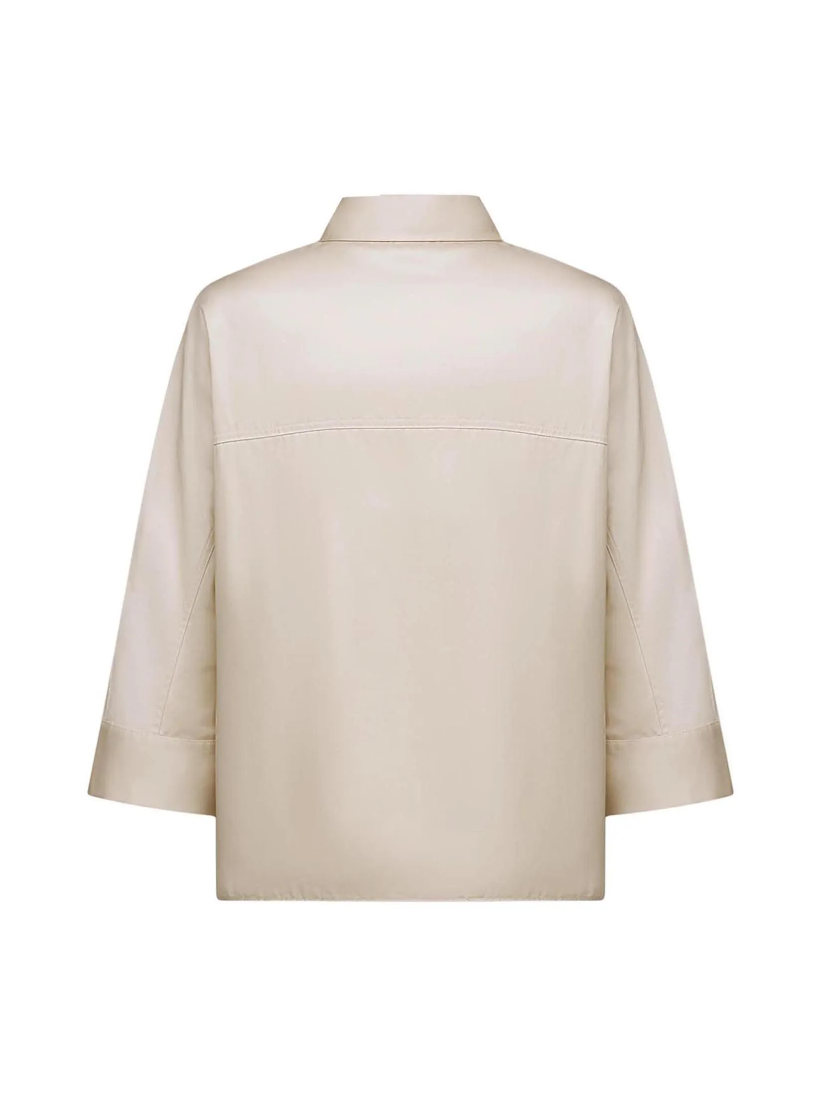 G2000 Women Clothing Easy Care Cotton Satin Diamond Fit Short Sleeve Shirt  Diamond Shape - Beige