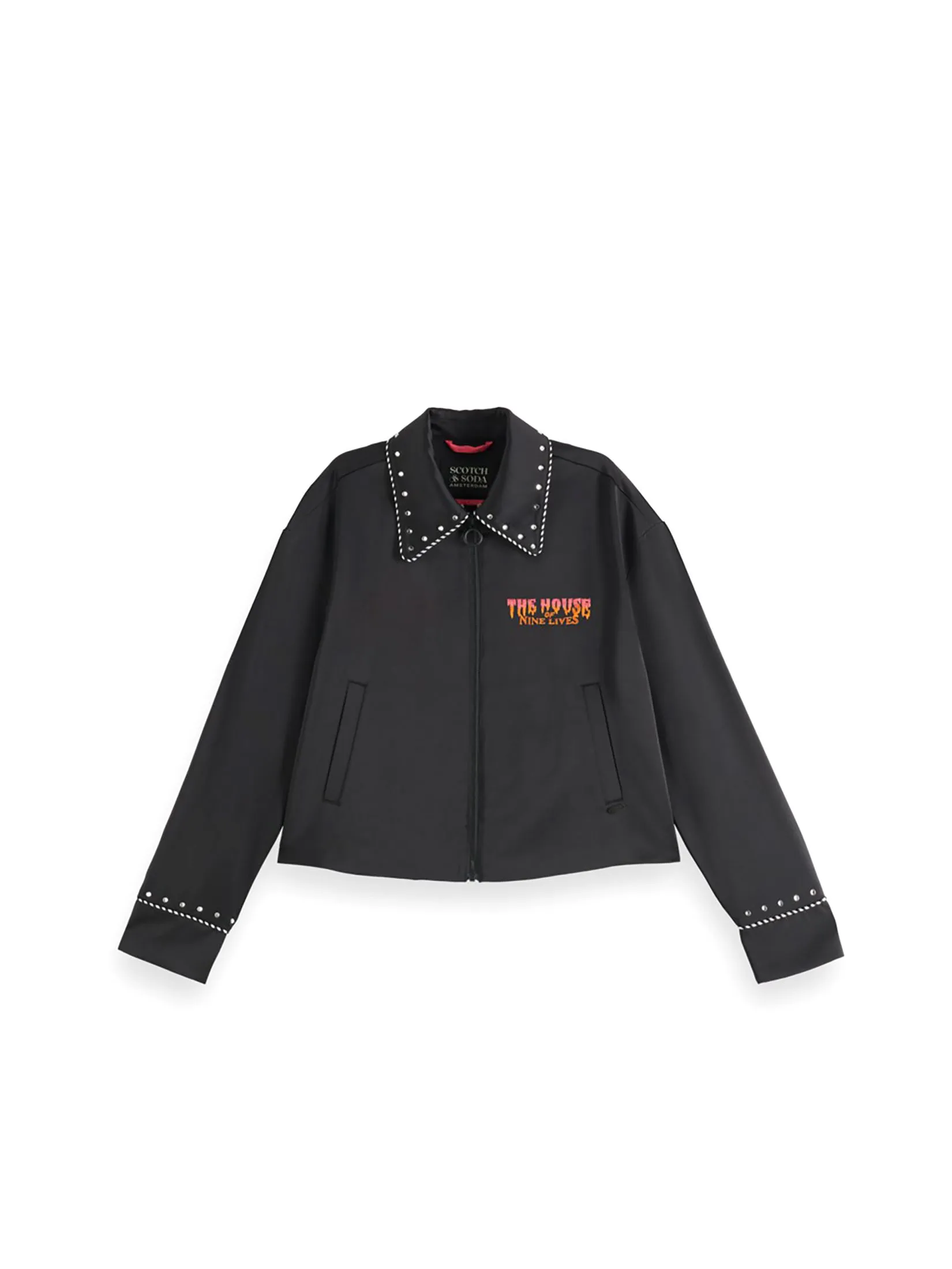 SCOTCH&SODA Women Jacket Souvenir Embroidery Black