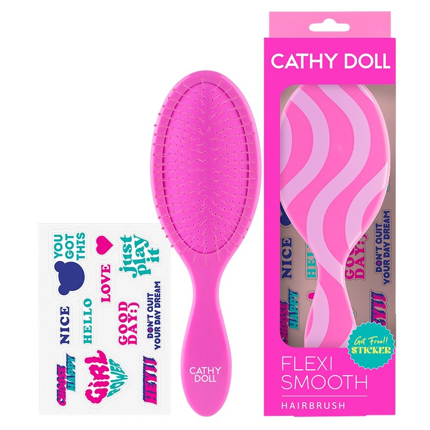 Cathy Doll Flexi Smooth Hairbrush Sweety 1pcs. - Sweety