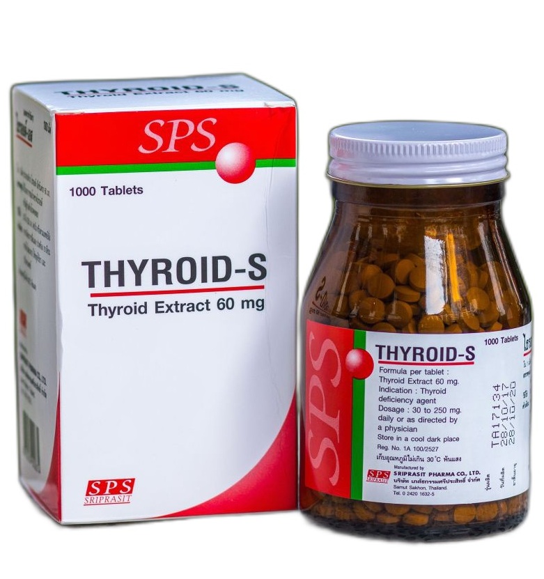 Животные щитовидные железы Thyroid-S 60 мг 500 таблеток