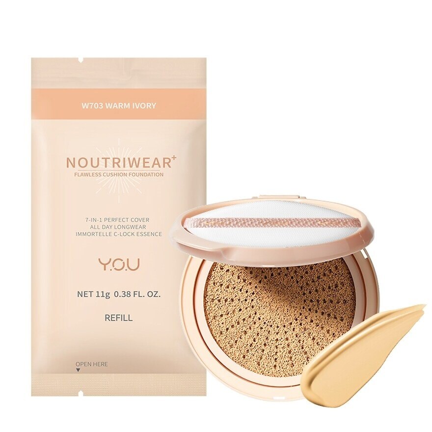 #You Noutri Wear Cushion Refill C304 - W703 Warm Ivory