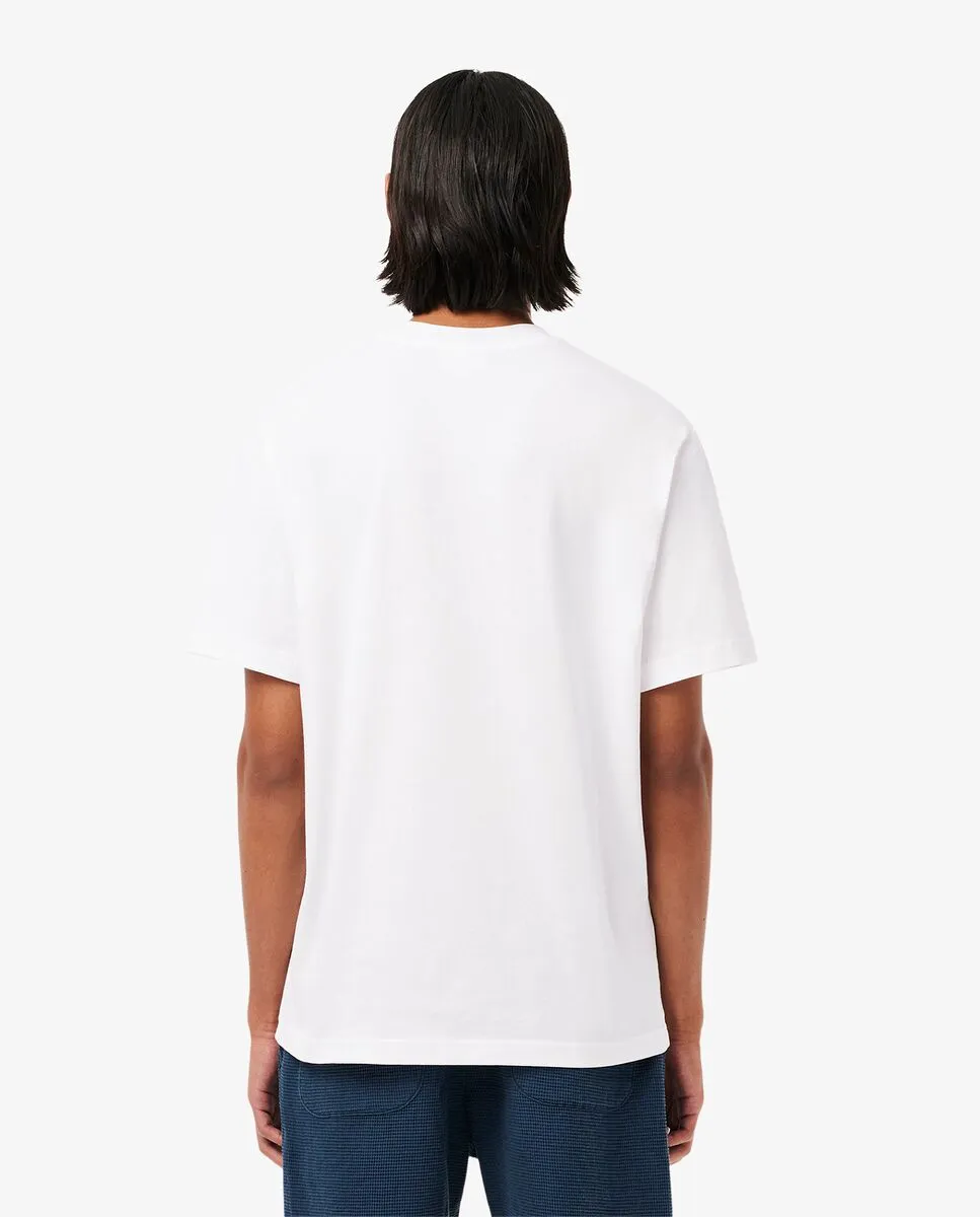 LACOSTE Cotton T-Shirt White