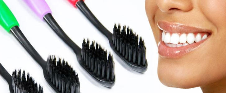 Зубная щетка с углем бамбука Twin Lotus