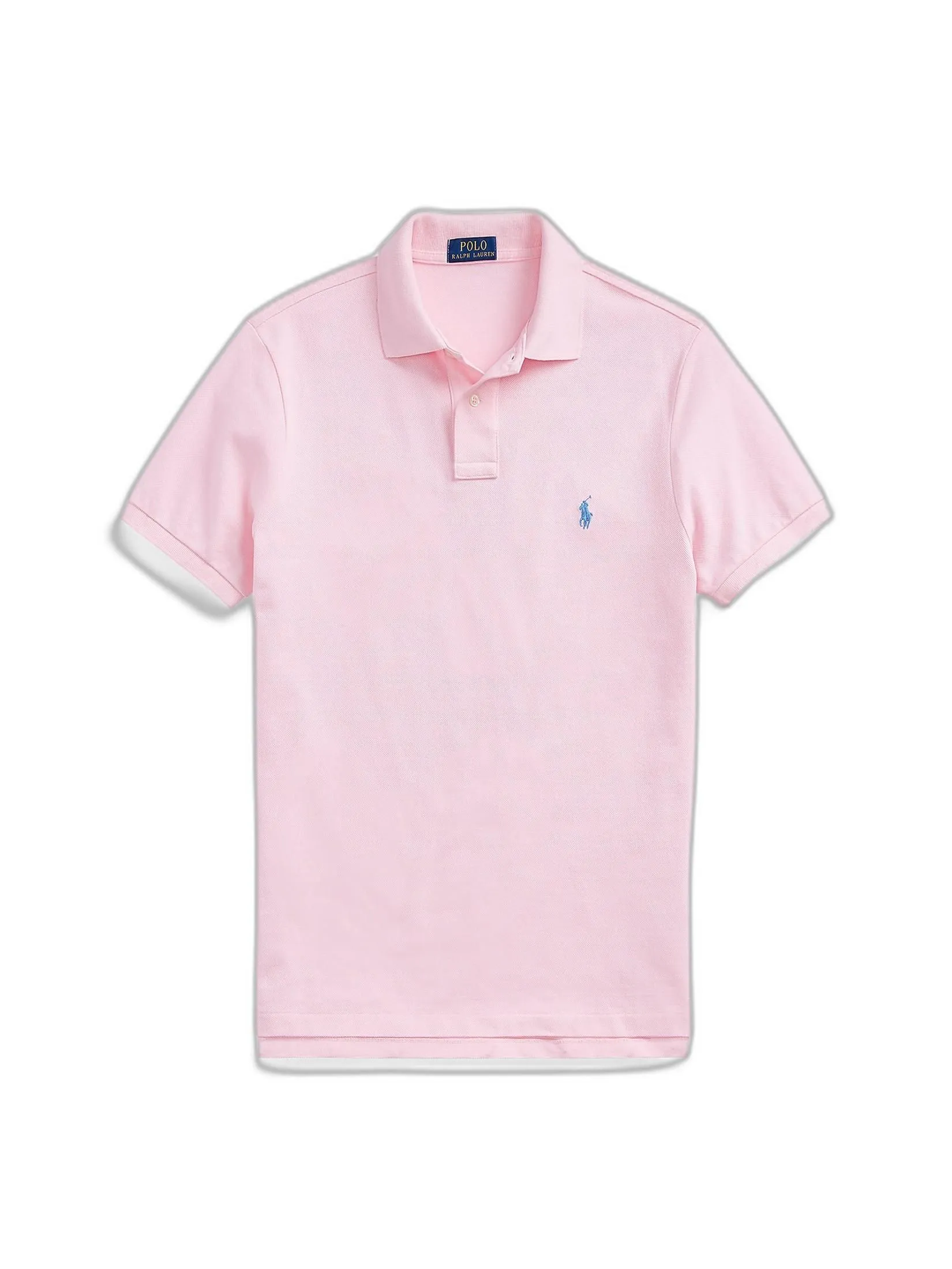 POLO RALPH LAUREN POLO-Custom Slim Fit Mesh Polo Shirt MNPOKNI1N820336 650 PINK