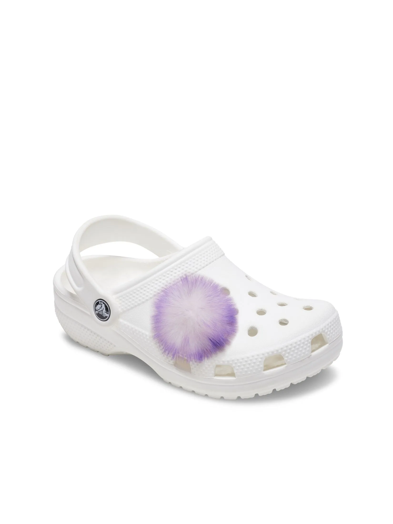 CROCS JIBBITZ™ PINK LONG HAIR PUFF
