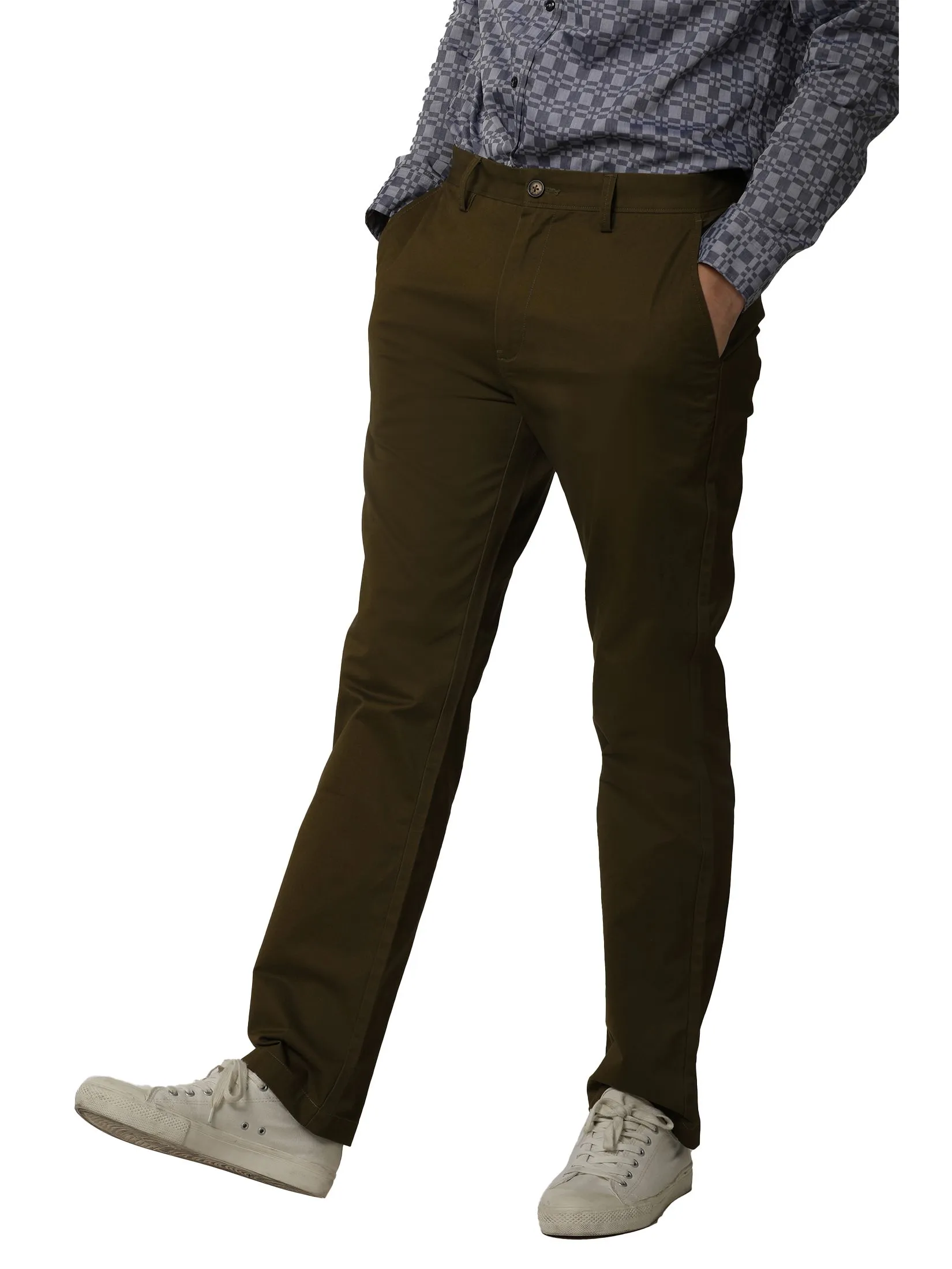 JOHN HENRY Men's Pants (Regular Fit) MERRIMENT Olive