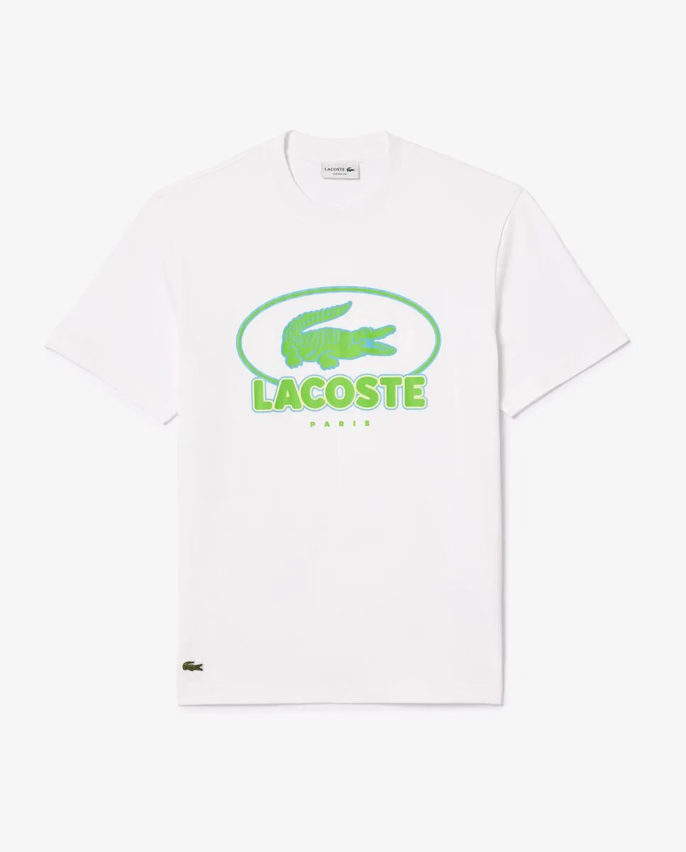 LACOSTE Heavy Cotton Graphic T-shirt White