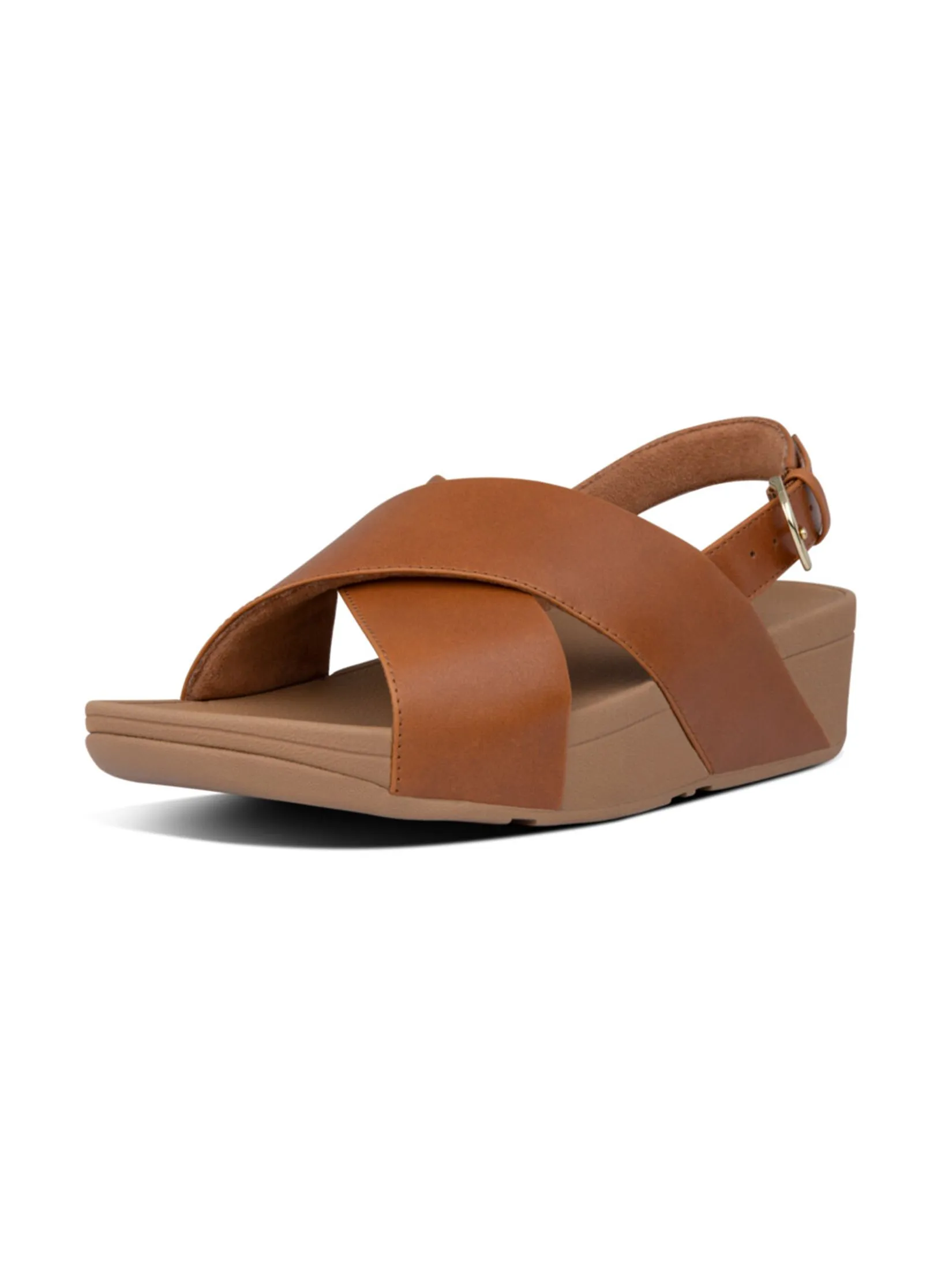 FitFlop™ WOMEN'S LULU CROSS BACK STRAP BROWN Size - 4 UK
