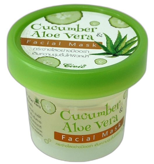 Гелевая коллагеновая маска для лица с экстрактами огурца и алоэ вера Civic 100 мл