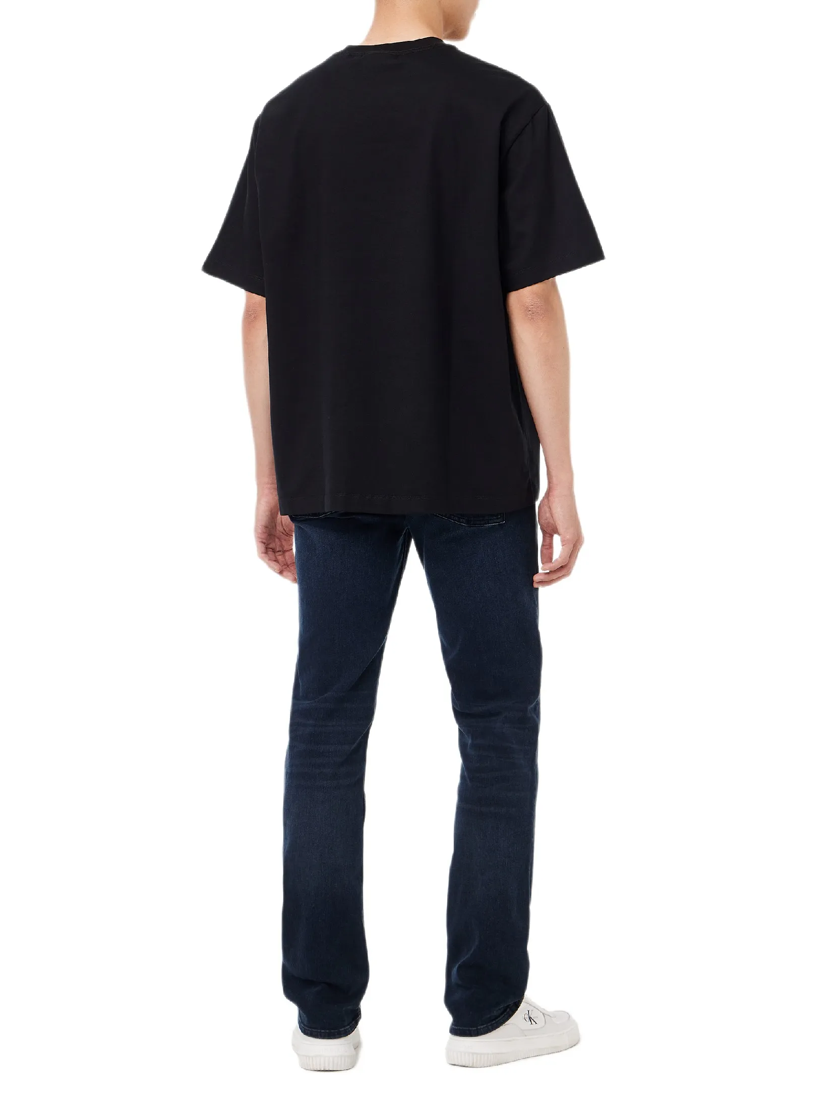 CALVIN KLEIN Men s Relaxed Fit CKJ Graphic Short Sleeve T-Shirt Black