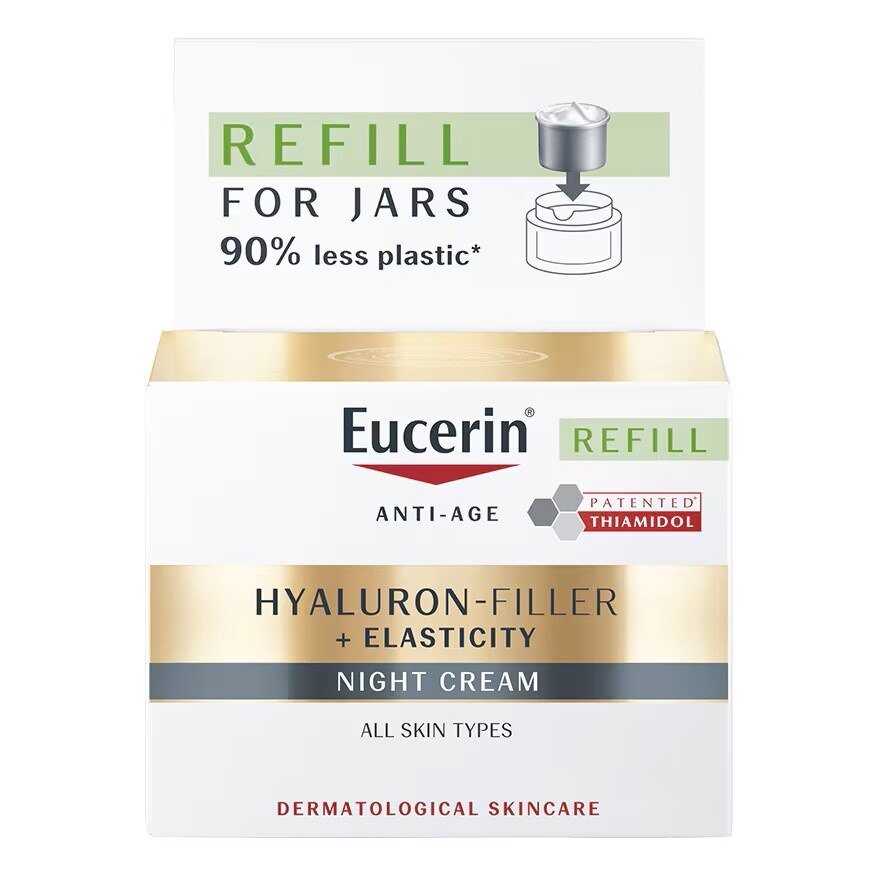 Eucerin Hyaluron Filler+Elasticity Night Cream Refill 50 ml.