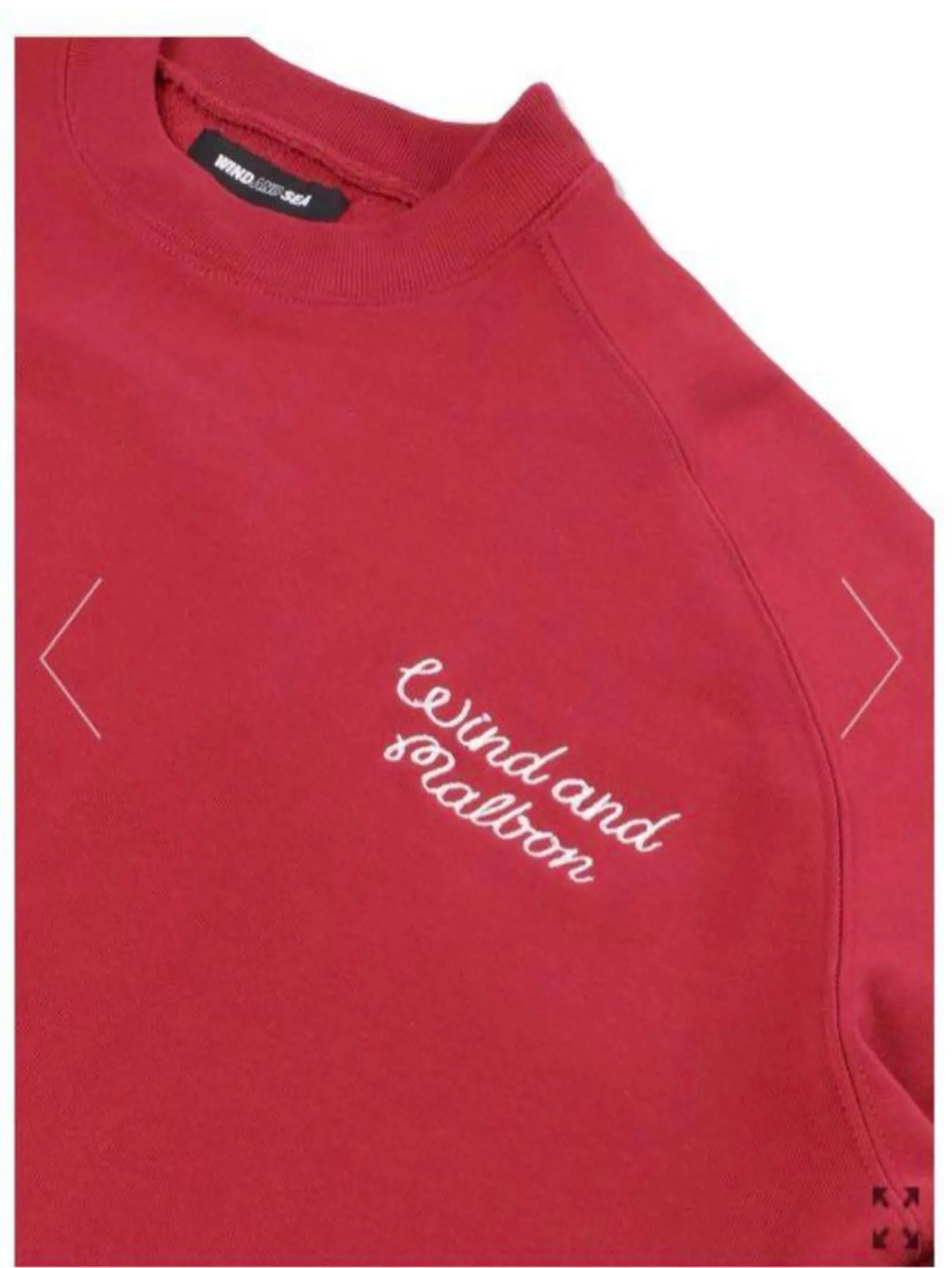 MALBON GOLF MALBON x WDS CREW NECK SWEATER IN BURGUNDY