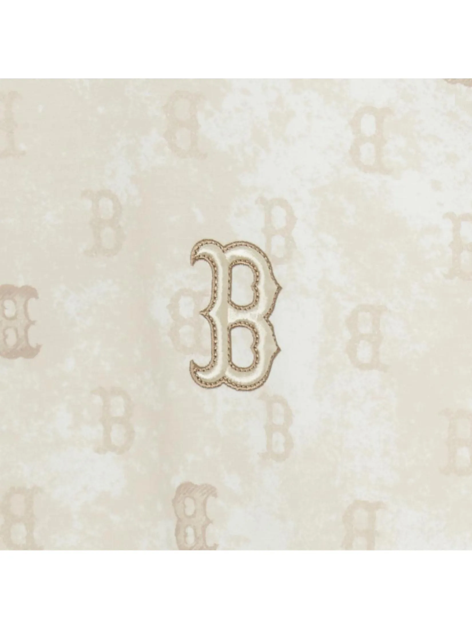 MLB Unisex Vintage Monogram All-Over Printed Over Fit T-Shirts Model 3ATSM0954 43SAL Light Sand