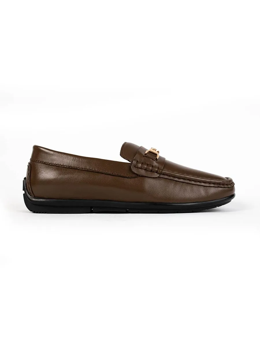 HEAVY Men's Loafer Lamb Skin VC Brown Size - 40 EU