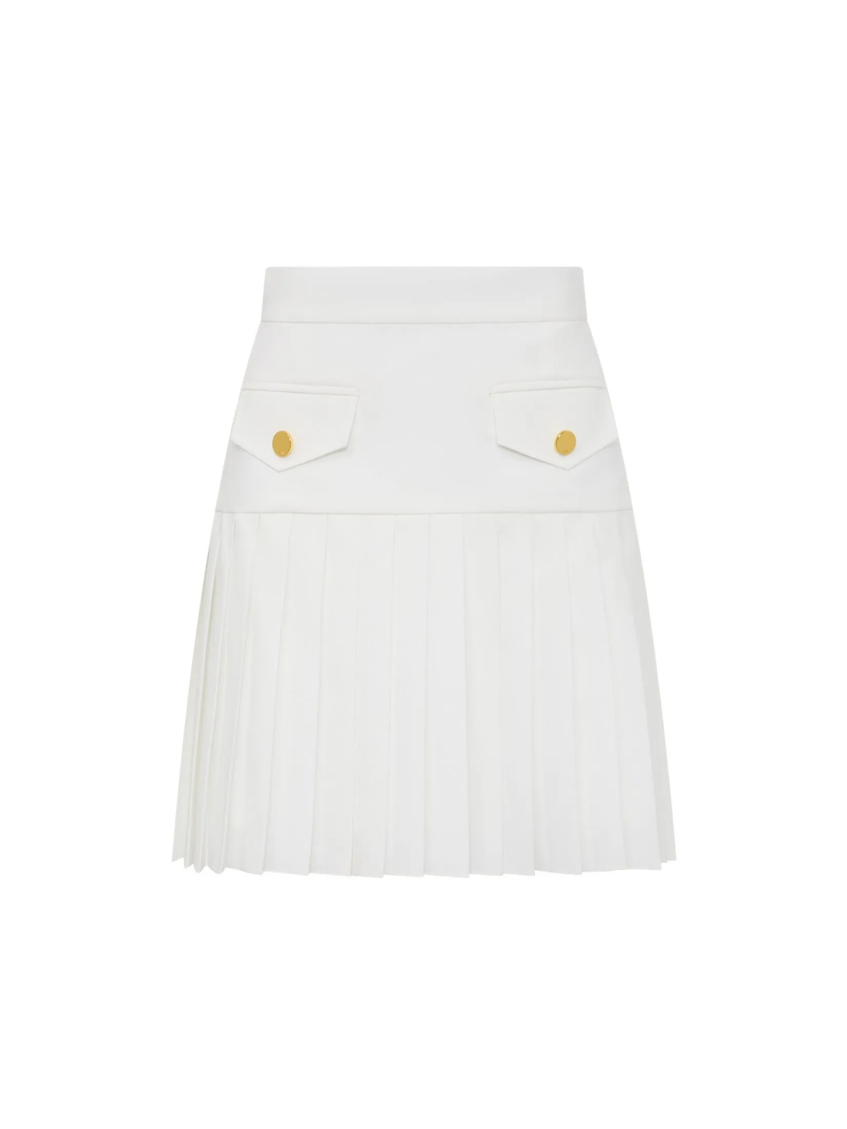 ASV (RS25) Lumi Pleated Women Mini Skirt White