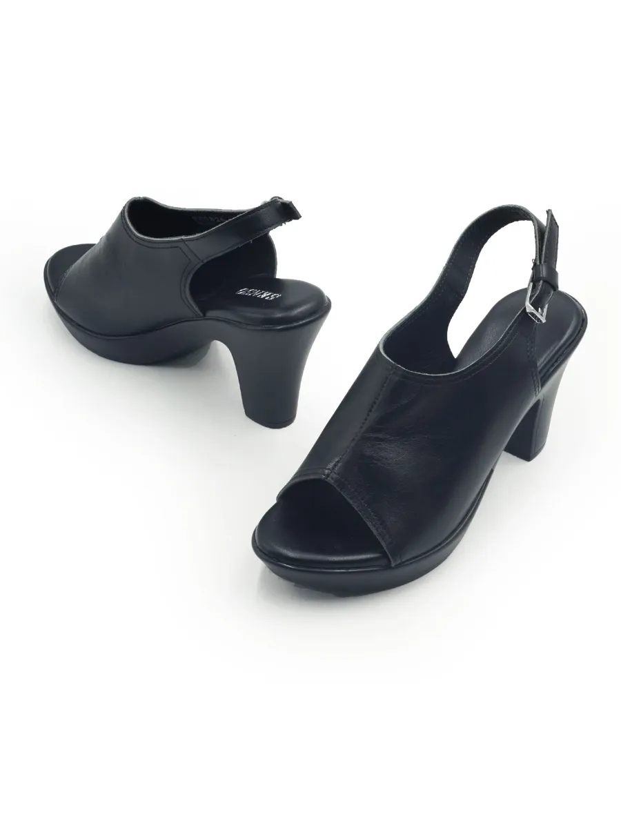 SENSO Women PU HEEL F87047 Black