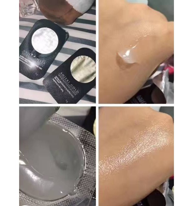 Ночная маска - сыворотка Anjeri Silver (серебро) 10 шт