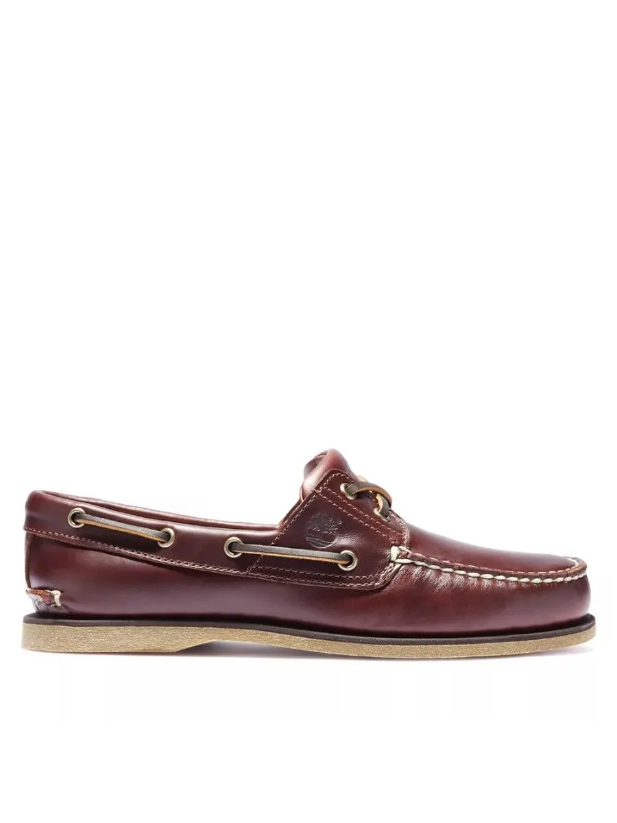 TIMBERLAND Men's 2-EYE CLASSIC Boat Shoe Burgundy
