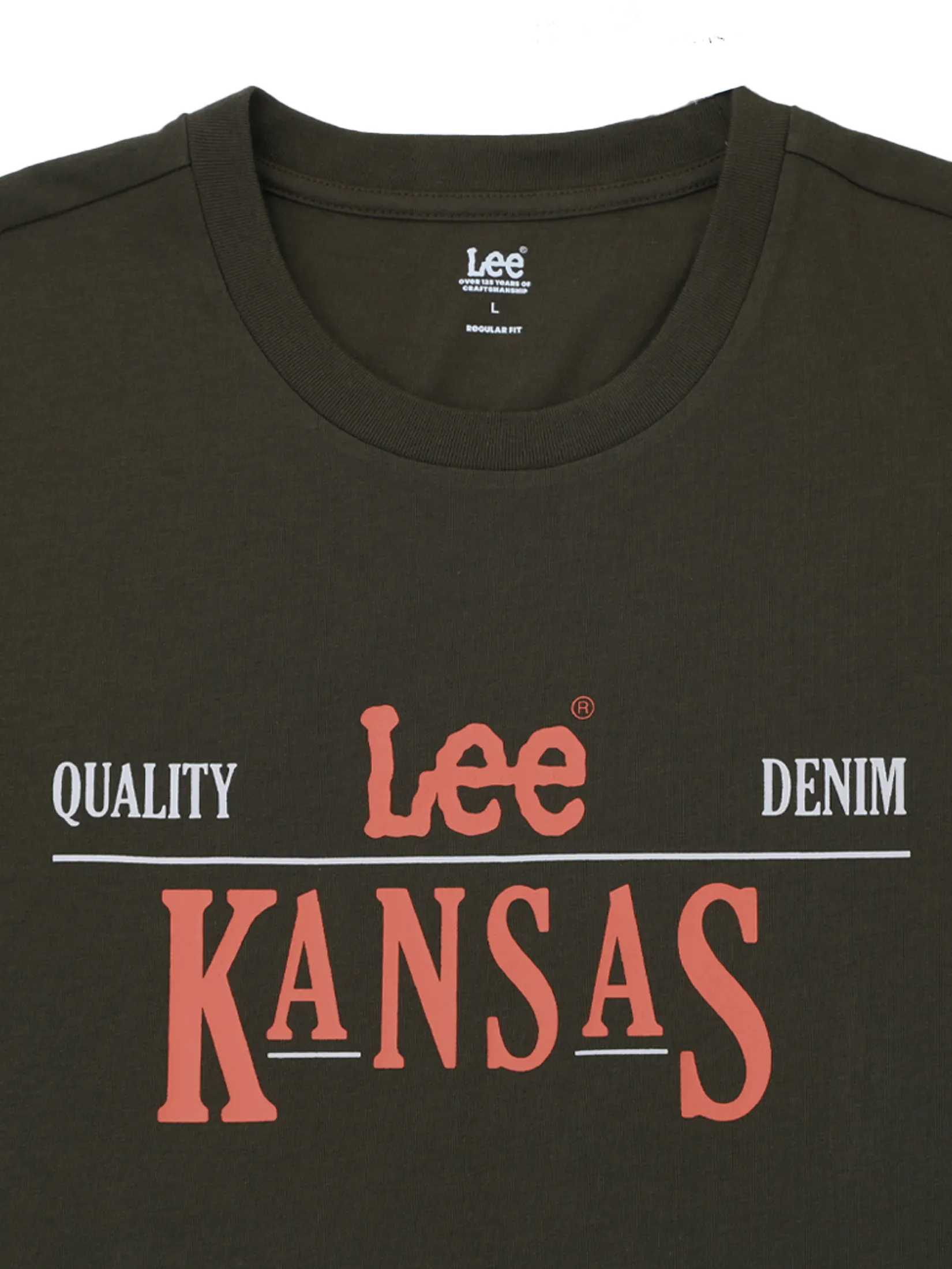 LEE Men s Tee Short Sleeve Regular Fit Dark Green