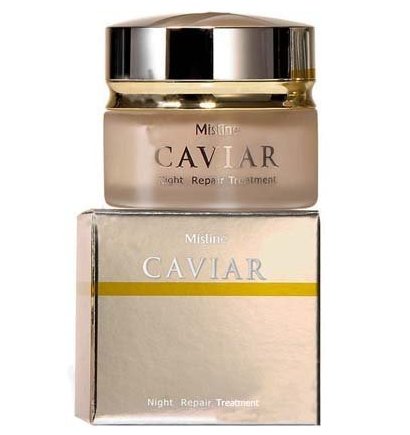 Ночной крем с черной икрой и коллагеном Caviar Mistine 30 мл