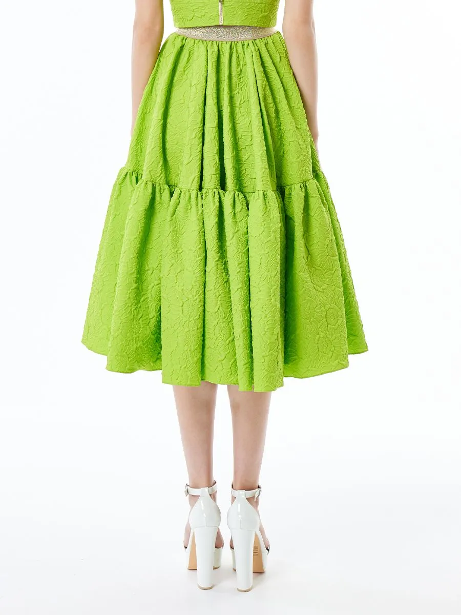 ICONIC WOMEN GREEN ASTER SKIRT