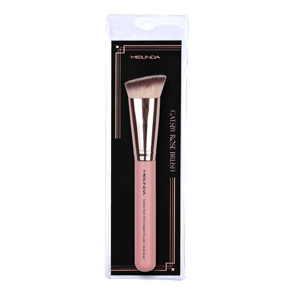 Meilinda Gatsby Rose Short Angle Powder Brush 1pcs. - N/A