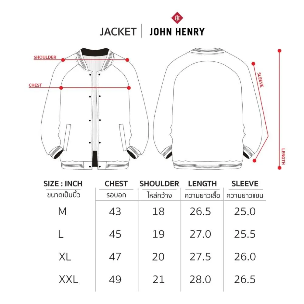 JOHN HENRY Men's Jacket (Slim Fit) DENIM White