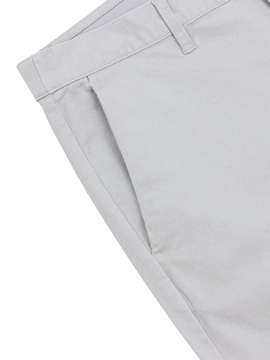 GIORDANO Men's Low rise Slim Taper Super Stretch Pants Moonstone grey