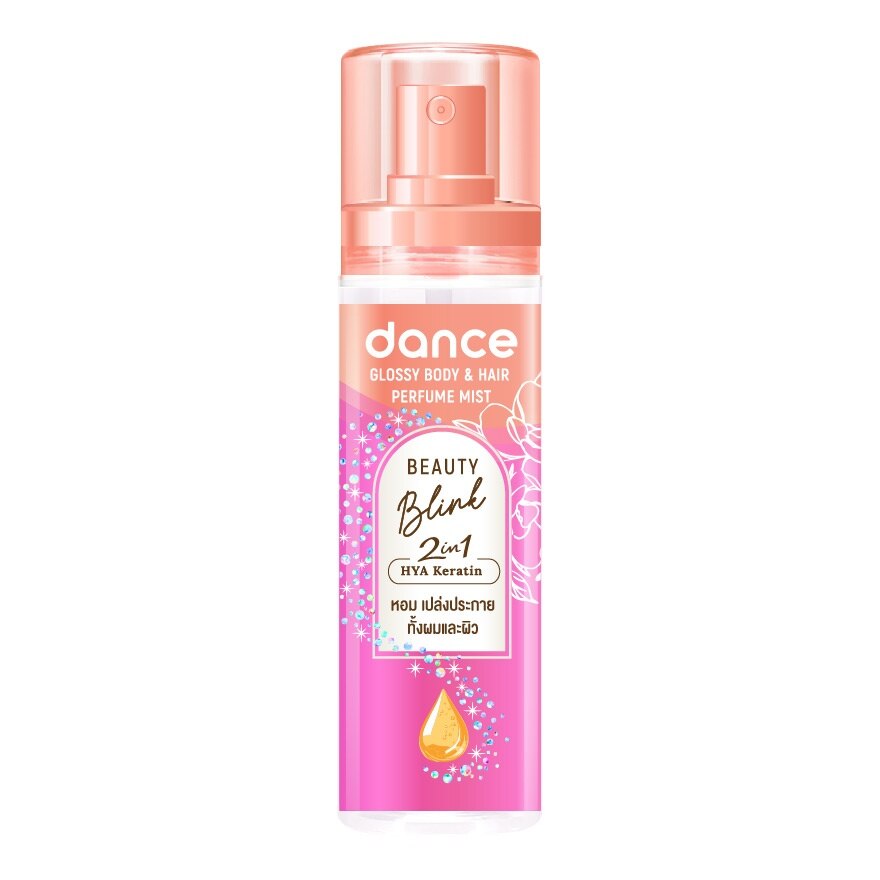 Dance Glossy Body  Hair Perfume Mist Beauty Blink 80 Ml. - Pink