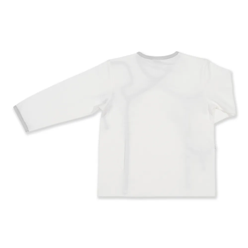 AUKA Gray ,Infant Long-sleeved Wrapper Vest  ,Auka Cocoa Alpaca.