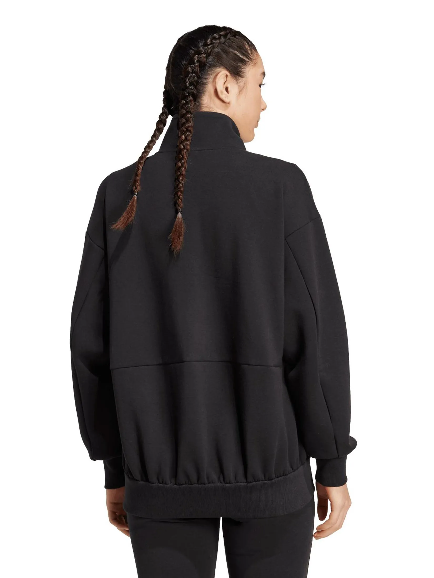 ADIDAS Women Jacket Full-Zip Soft Lux Loose JM1658 Black