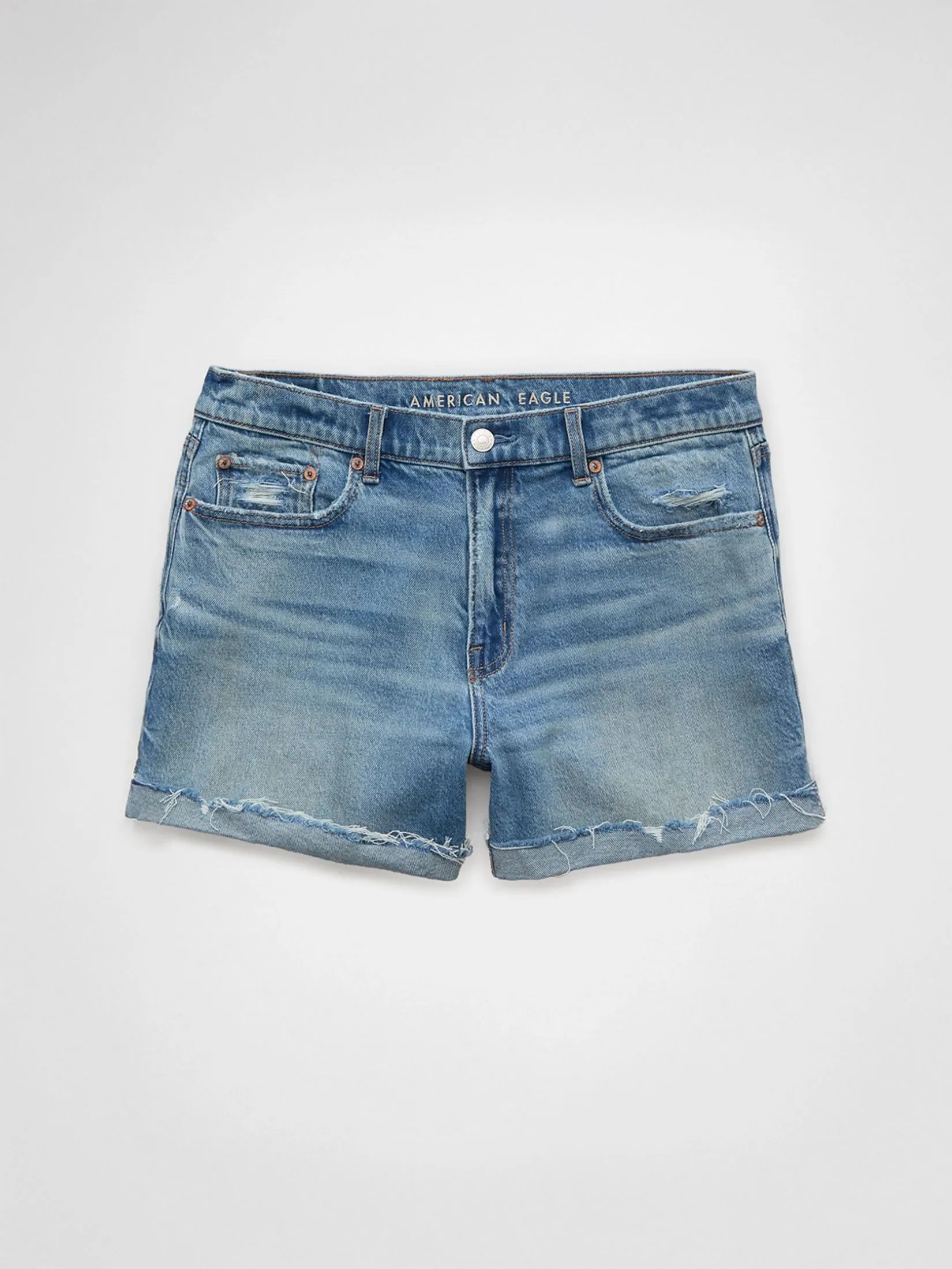 AMERICAN EAGLE WOMEN 4" EX-BOYFRIEND SHORT 851 CLASSIC MEDIUM
