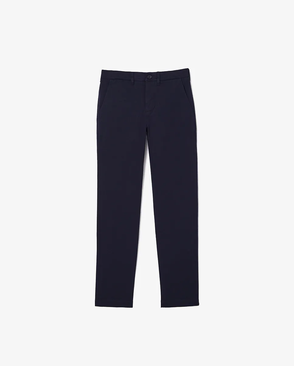 LACOSTE Men’s New Classic Slim Fit Stretch Cotton Trousers Blue