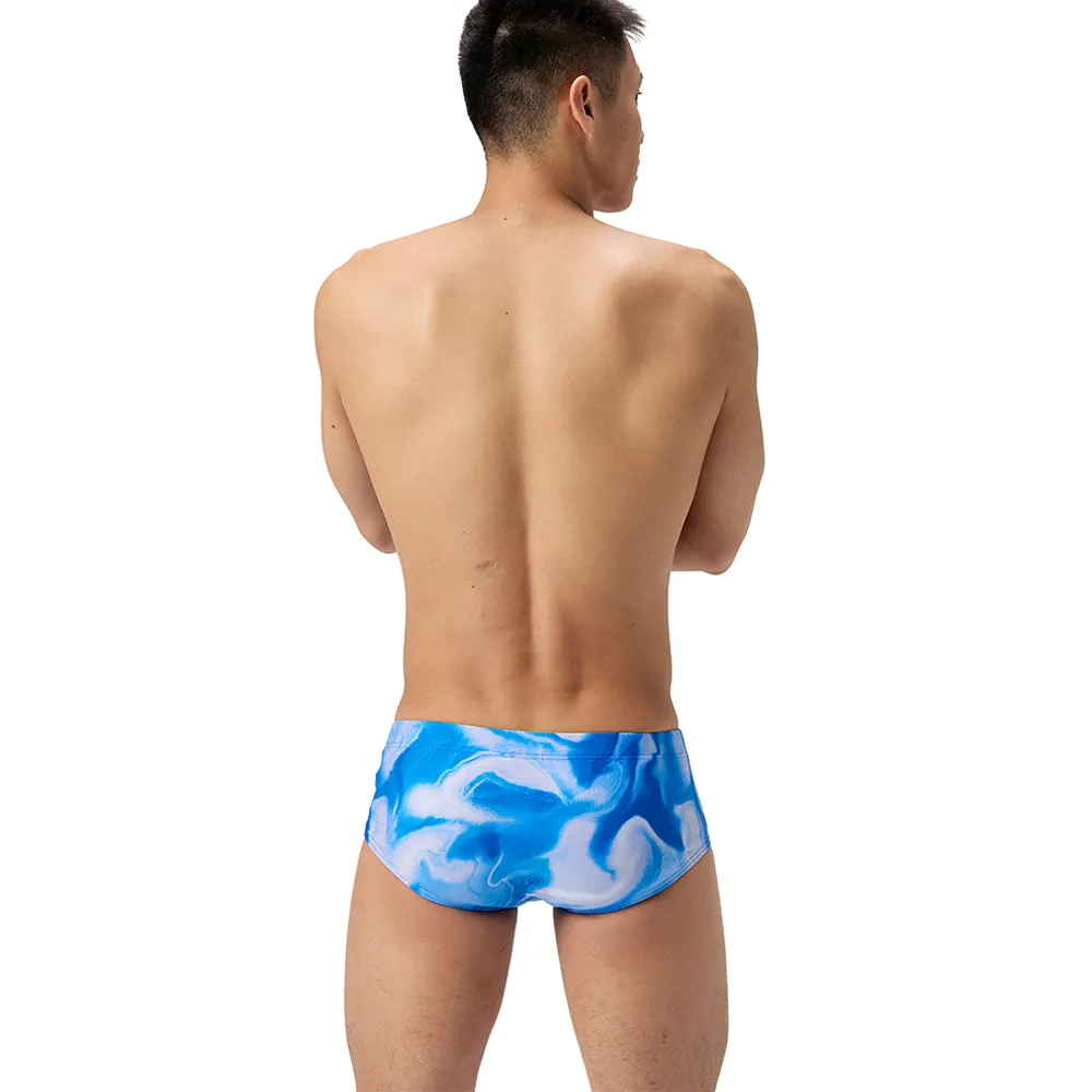 SPEEDO Club Training Printed 13.5cm Brief Men Swim Shorts Blue - SP111SP145ENTH