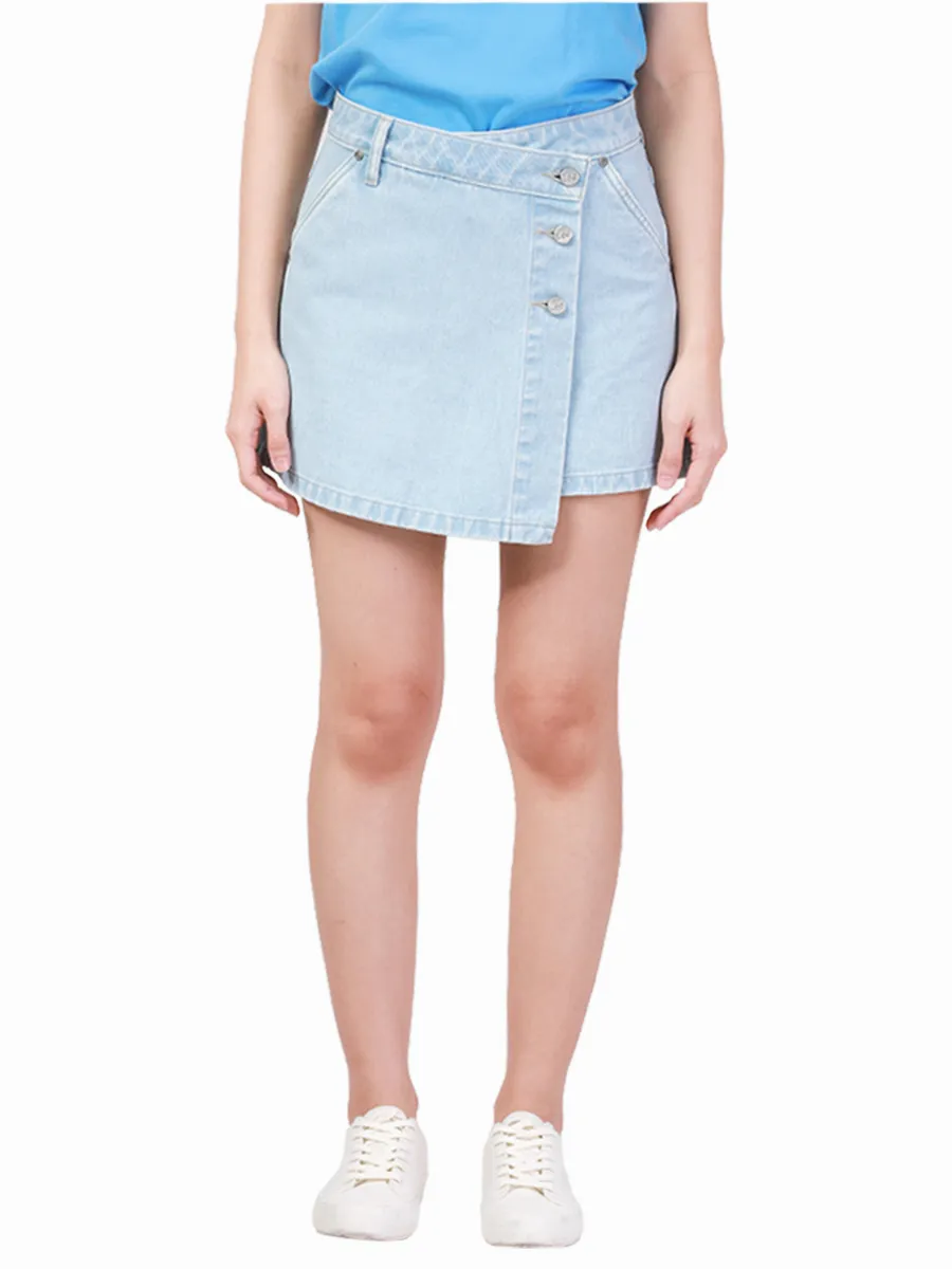 LEE Women s Skort Skirt Fit Light Indigo