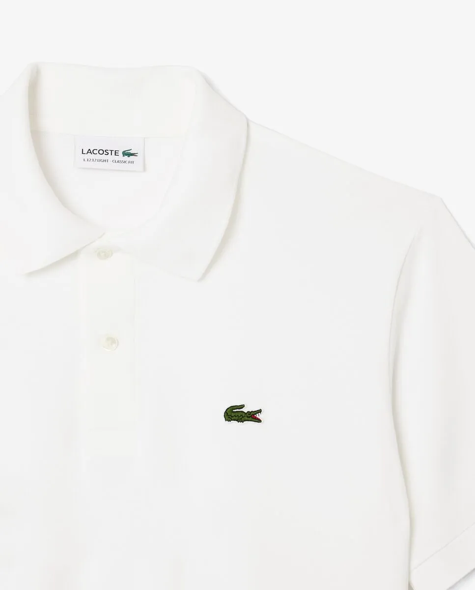 LACOSTE Classic Fit L.12.12 LIGHT Piqu  Polo Shirt White